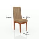 Ver imagem 4 de Conjunto Sala De Jantar 6 Lugares Madeira Eucalipto Safira