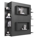 Ver imagem 2 de Cama de Casal Articulada com Estante para Colchão 188x138cm Multimóveis Cr40141 Grafite