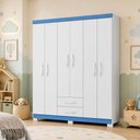 Ver imagem 3 de Guarda Roupa Infantil Encanto 6 Portas 2 Gavetas