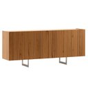 Ver imagem 4 de Aparador Buffet para Sala de Jantar 4 Portas 180cm Pés Industrial Alina N01 Cinamomo Champanhe -