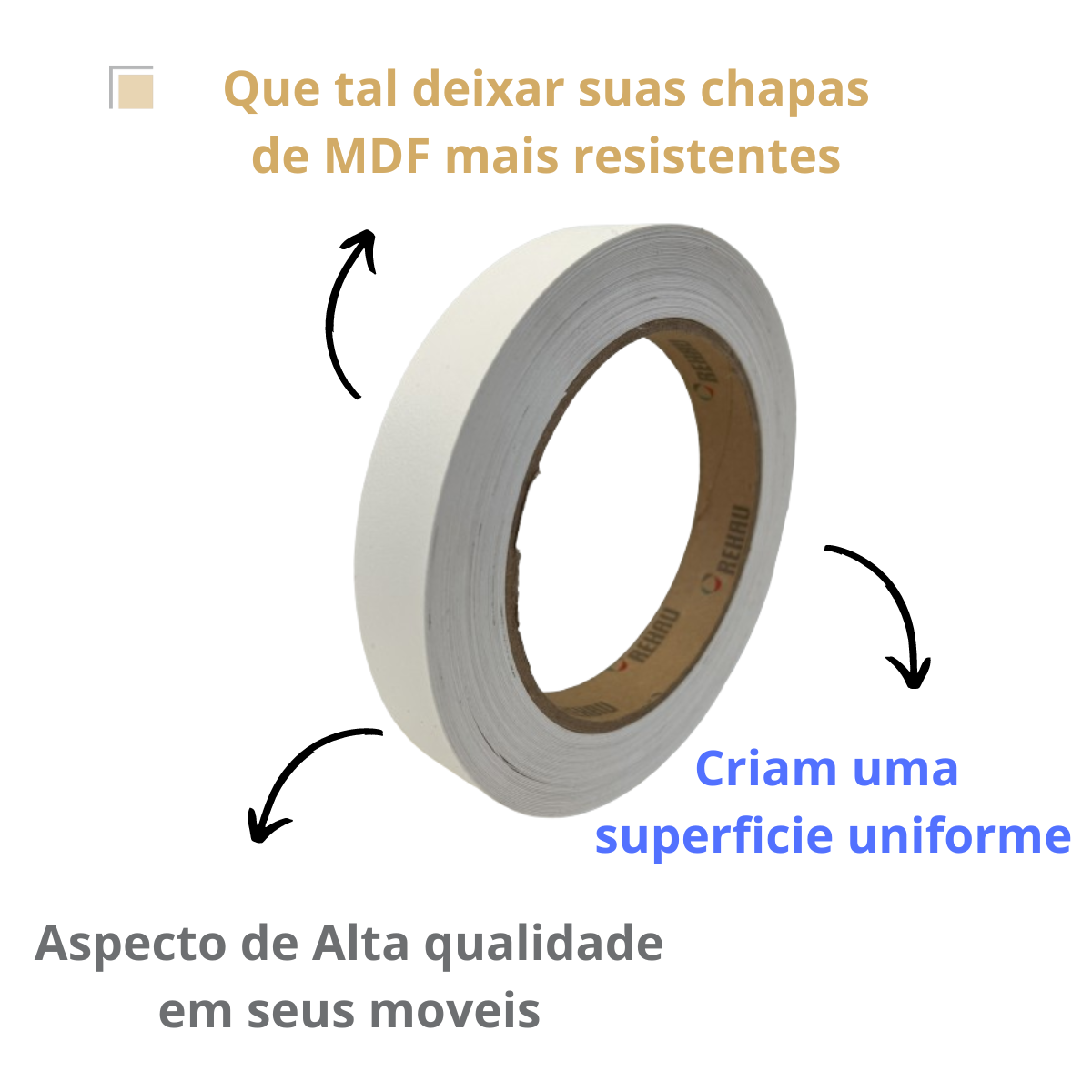 Fita de Borda para Moveis em Mdf Mdp Compensado Marcenaria. - 5