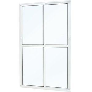 Porta de Alumínio Correr 210x150cm 2 Folhas Atlântica