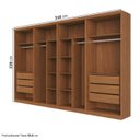 Ver imagem 3 de Guarda-roupa Modulado 4 Peças 8 Portas Arani Cabecasa Madeiraoriginals