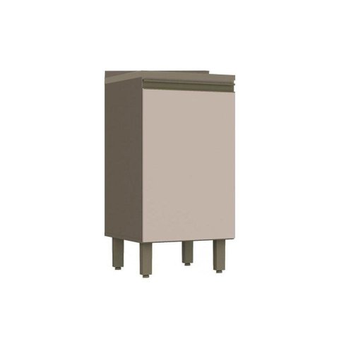 Módulo Cozinha Henn Connect Balcão 1 Porta c/ Tampo Duna/Cristal
