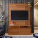 Ver imagem 1 de Estante Home Chicago para Tv até 60 Polegadas 2 Portas Correr Prateleira e Rodízio Jequitibá - Lukal