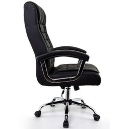 Cadeira de Escritório Presidente Giratória com Molas Ensacadas até 120kg Fox Office Preto - 2