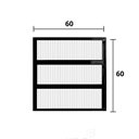 Ver imagem 3 de Janela de Alumínio Basculante 60x60cm Hale Esquadrias