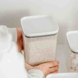 Pote Hermético Organizador 3,5 L Linha Block Natural ou - 3 Pote Hermético Organizador 3,5 L Linha Block Natural ou - 3