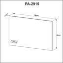 Ver mais imagens de Painel para Escritório 90x136cm Tv até 32'' Pa2915 Preto