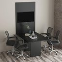 Ver imagem 3 de Painel para Escritório 90x136cm Tv até 32'' Pa2915 Preto