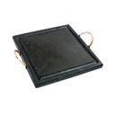 Ver imagem 2 de Kit 5 Grelha 10 Molheiras em Pedra Sabão e Suporte G 25x25cm Industria São Jose AF144X5INDSJ
