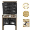 Ver imagem 3 de 5 Banqueta em Alumínio Roma Fendi Corda Náutica Tecido 6
