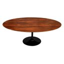 Ver imagem 1 de Mesa Saarinen Oval Pau Ferro 235x122cm - Base Preta mgsaarinen