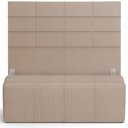 Ver imagem 1 de Kit Cabeceira Cama Box Queen 160cm com Calçadeira Roma W01 Linho Bege Escuro - Lyam Lyam Decor