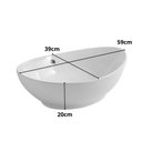 Ver imagem 5 de Cuba Banheiro Oval Ceramica de Sobrepor com Valvula, 60x37 Mx213 Cor:branco