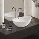 Ver imagem 4 de Cuba Banheiro Oval Ceramica de Sobrepor com Valvula, 60x37 Mx213 Cor:branco