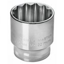 Ver imagem 1 de Soquete Estriado 10 Mm Encaixe 1/2´´ com Acabamento Cromado