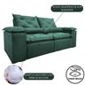 Sofá Reclinável Retrátil Confortavel Macio Athenas 2,00m Cor:Verde - 4