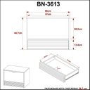 Ver imagem 6 de Gabinete Suspenso para Banheiro BN3613 Laranja/Amêndoa/Mármore Branco