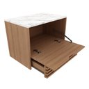 Ver imagem 5 de Gabinete Suspenso para Banheiro BN3613 Laranja/Amêndoa/Mármore Branco