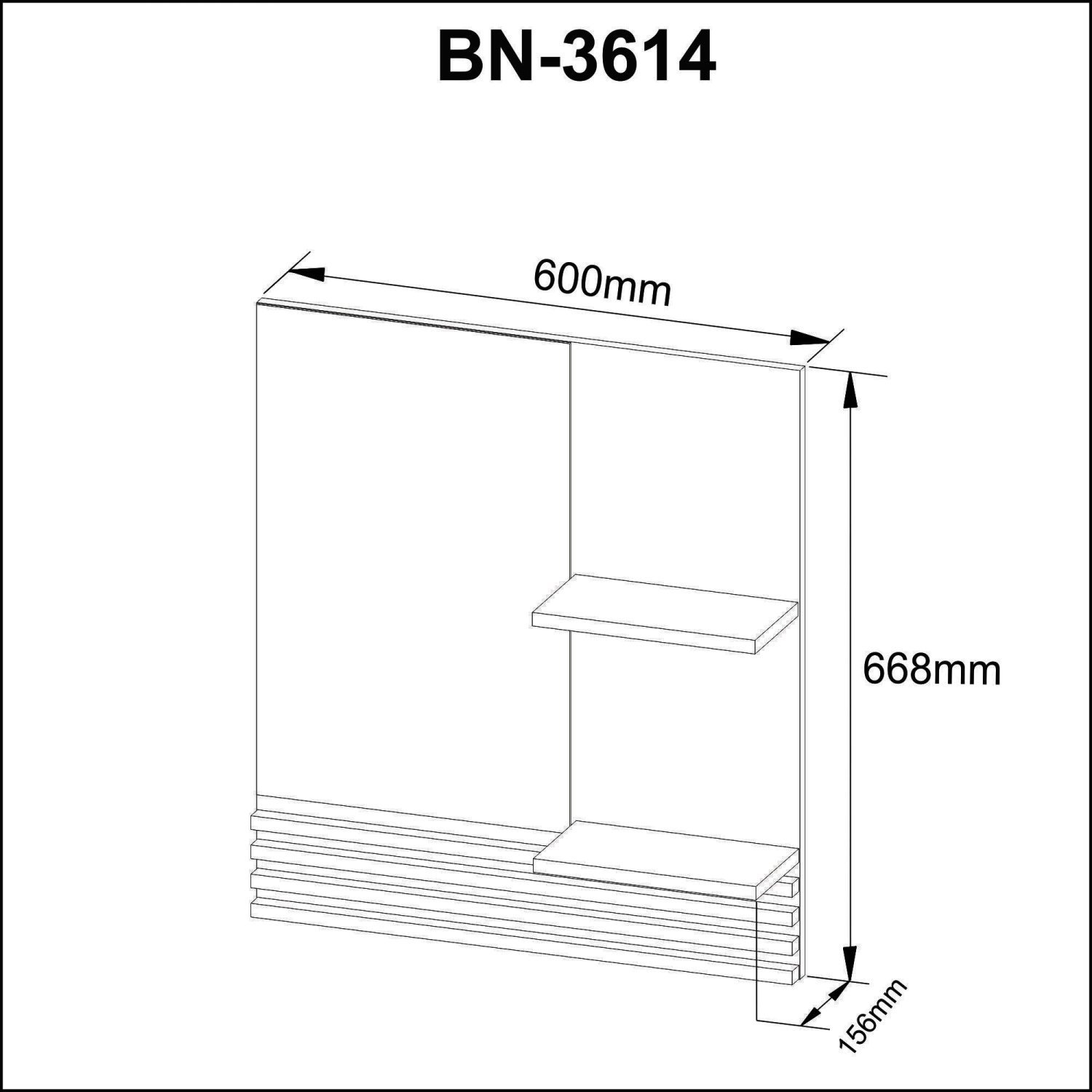 Espelheira para Banheiro BN3614  - 5