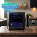 Ver imagem 7 de Adega de Vinhos Compressor Hq 36 Litros 12 Garrafas Preto Hq-av12h 127v