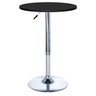 Mesa alta bar bistro Apollo redonda 60 cm tampo madeira ajustável - 1