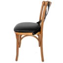 Ver imagem 3 de 2 Cadeiras Madeira Estofada Mesa Jantar Moderna Alta Qualidade Varanda Sacada