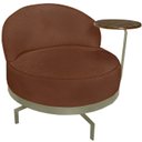 Ver imagem 1 de Poltrona Giratoria Glamour 704 Organica Linho Boucle 3303 Ezz