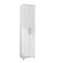 Ver imagem 3 de Armário Multiuso 2 Portas Sabrina 60cm Organizador MDP Amêndoa/Branco Lavanderia Quarto Cozinha