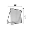 Ver imagem 2 de Janela de Alumínio Maxim Ar 60x60cm Hale Esquadrias Cinza/Brilhante