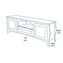 Ver imagem 7 de Rack para Tv em Madeira Maciça 1 Gaveta 2 Portas e Nicho 3008 Viena - Pinhão