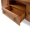 Ver imagem 5 de Rack para Tv em Madeira Maciça 1 Gaveta 2 Portas e Nicho 3008 Viena - Pinhão