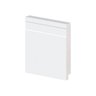Kit 5 Rodapés de Poliestireno Arquitech 51010 Frisado 10cm 2,40m Branco - 2