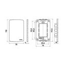 Ver imagem 2 de Interruptor Paralelo 10a e Tomada 2p+t 10a Margirius B3 com Placa 4x2 Branco