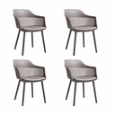 Ver imagem 2 de Kit 4 Cadeiras Marcela Cinza
