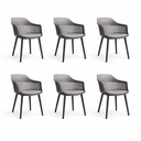 Ver imagem 2 de Kit 6 Cadeiras Marcela Cinza