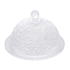 Queijeira Lyor Petra de Cristal Martelado 19,5cm X 13cm