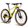 Bicicleta MTB RX Sport Aro 29 Quadro 17 com 9 Marchas Sunrace Freio Hidráulico Amarelo Neon - - 1