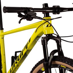 Bicicleta MTB RX Sport Aro 29 Quadro 17 com 9 Marchas Sunrace Freio Hidráulico Amarelo Neon - - 6 Bicicleta MTB RX Sport Aro 29 Quadro 17 com 9 Marchas Sunrace Freio Hidráulico Amarelo Neon - - 6