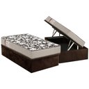 Ver imagem 1 de Conjunto Box Baú Solteiro: Colchão Espuma Ortobom D26 Physical Ultra Resistente + Base Crc Suede