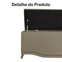 Ver imagem 3 de Calçadeira Recamier Baú Casal King 195cm Greta Suede Capuccino - DS Estofados