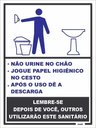 Ver imagem 3 de Placas Sinalizadoras Indicativas Banheiro Sanitário Kit