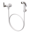 Ver imagem 1 de Ducha Higiênica Registro 1/4 de Volta Comp. 120cm Linha Berlim Cor Branco e Cromado Durín