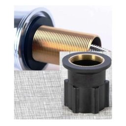 Porca com Aba 31mm para Fixação Monocomando Tubo Roscado para Aperto a Mão - 5850057gen - 1