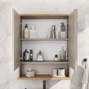 Ver imagem 5 de Conjunto C/ Cuba Aqua 56,7cm Estilare Cnj4005 Nude/carvalho