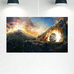 Quadro Decorativo Tela Canvas Religiosos Ref:qbre10 Lojall 120 X 80 Cm Borda Infinita - 1