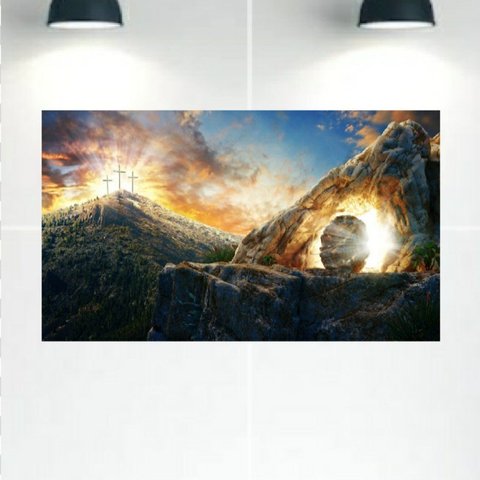 Quadro Decorativo Tela Canvas Religiosos Ref:qbre10 Lojall 120 X 80 Cm Borda Infinita