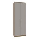 Ver imagem 1 de Guarda Roupa Modulado 02 Portas com Colmeia 245cm Altura Setiba - Carvalho/Fendi