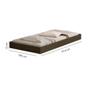 Ver imagem 3 de Cama de Solteiro Tamires com 2 Gavetas Bau Cama Auxiliar + 2 Colchão D20